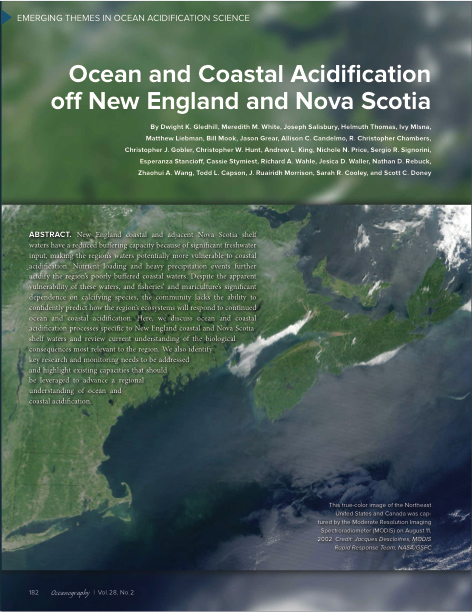 NECAN Report on Ocean and Coastal Acidification